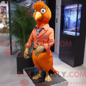 Máscara de fasan laranja...