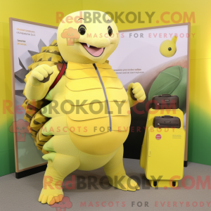 Citrongul Pangolin maskot...