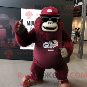 Maroon Gorilla mascot...