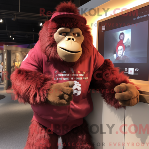 Maroon Gorilla maskot...