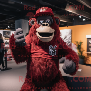 Maroon Gorilla maskot...