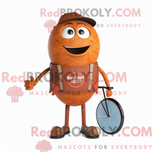Ferrugem Unicyclist maskot...