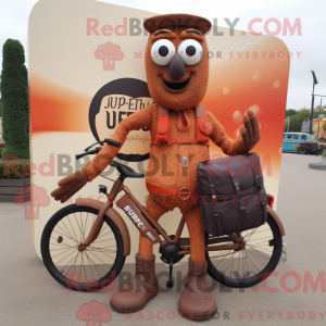 Ferrugem Unicyclist maskot...