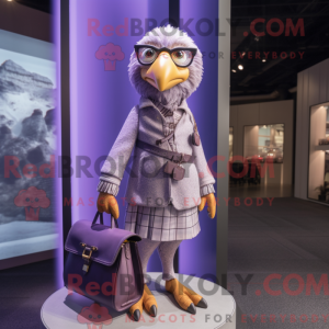 Purple Falcon mascot...