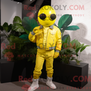 Lemon Yellow Grape mascot...