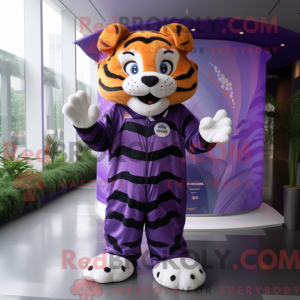 Lilla Tiger maskot kostume...