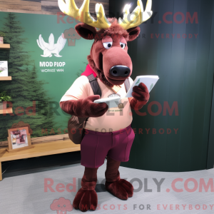 Máscara de Elk Maroon Irish...