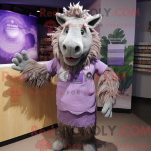 Lavendel vildsvin maskot...