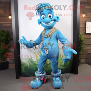 Cyan Contortionist maskot...