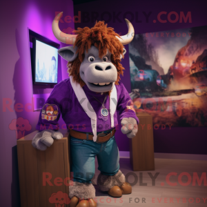 Lilla Minotaur maskot...