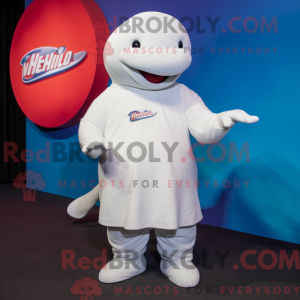 Hvid Beluga Whale maskot...