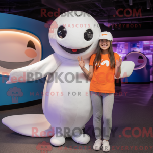 Hvid Beluga Whale maskot...