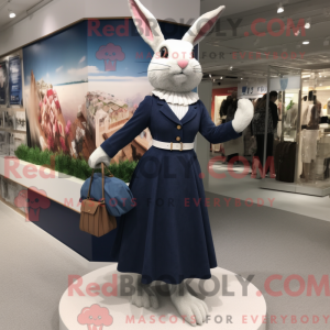 Navy Wild Rabbit maskot...