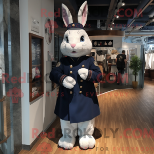 Navy Wild Rabbit maskot...
