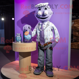 Lavender Soda Can mascot...