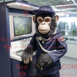 Navy Chimpanse maskot...