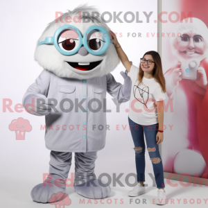 Sølv bringebær maskot drakt...