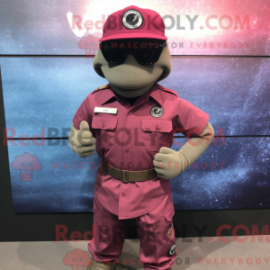 Maroon Marine Recon mascot...