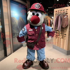 Maroon Marine Recon máscara...