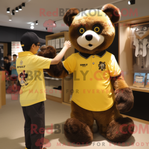 Gold Spectacled Bear mascot...