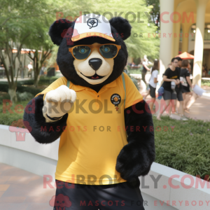 Gold Spectacled Bear mascot...