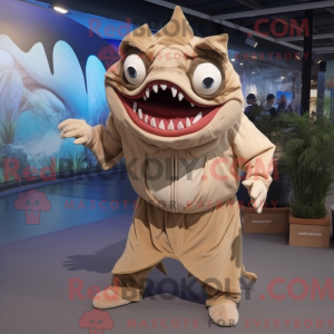 Costume mascotte de Piranha...