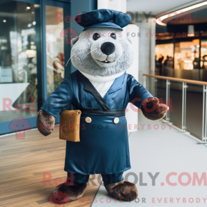 Navy Otter Maskottchen...