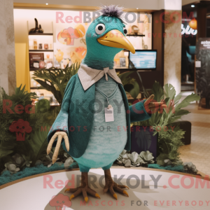 Blågrønn Guiné Fowl máscara...