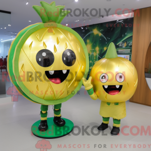 Gull vannmelon maskot drakt...