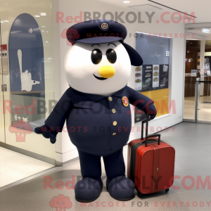 Navy Squash mascot costume...