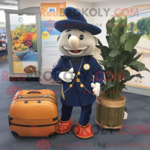 Maskotdraktfigurat Navy...