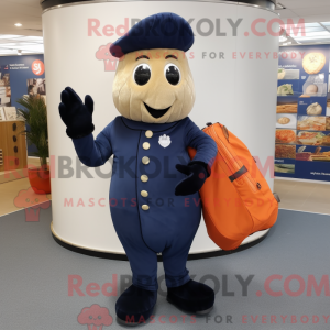 Navy Squash mascot costume...