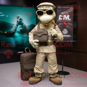 Costume mascotte de Marine...