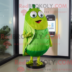 Lime grønn biff maskot...