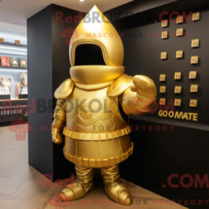Fantasia de mascote Granada dourada com moletom e palmilhas - Mascotes de granadas - REBROKO_309670 - RedBrokoly.com