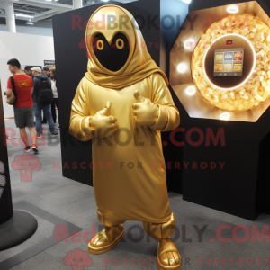 Fantasia de mascote Granada dourada com moletom e palmilhas - Mascotes de granadas - REBROKO_309671 - RedBrokoly.com