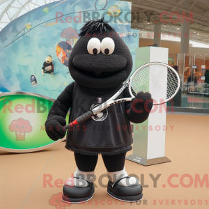 Svart Tennisracket...