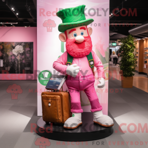 Pink Leprechaun maskot...