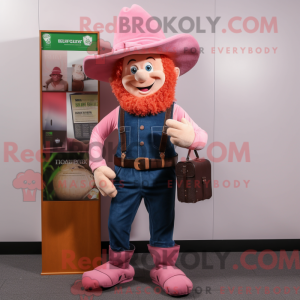 Pink Leprechaun maskot...