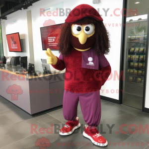 Maroon Falafel maskot...