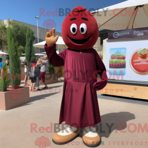 Maroon Falafel maskot...