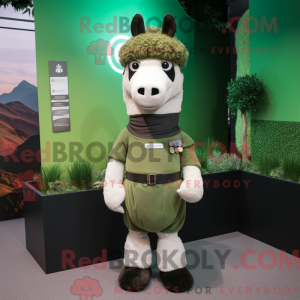 Olive Llama mascot costume...