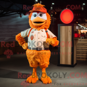 Orange Fried Chicken mascot...