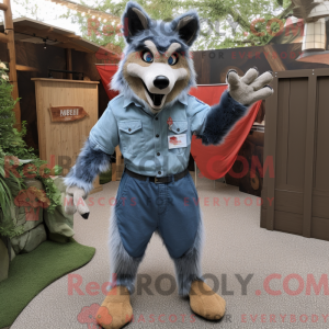Rust Wolf Maskottchen...