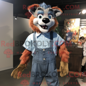 Rust Wolf Maskottchen...