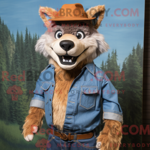 Rust Wolf Maskottchen...