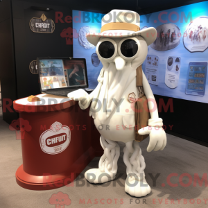 White Fried Calamari mascot...