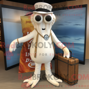 White Fried Calamari mascot...