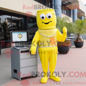 Lemon Yellow Computer...
