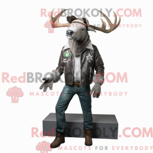 Silver Irish Elk mascot...
